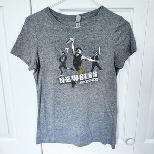 DISNEY x Broadway Newsies The Musical Gray Women's T-Shirt SMALL